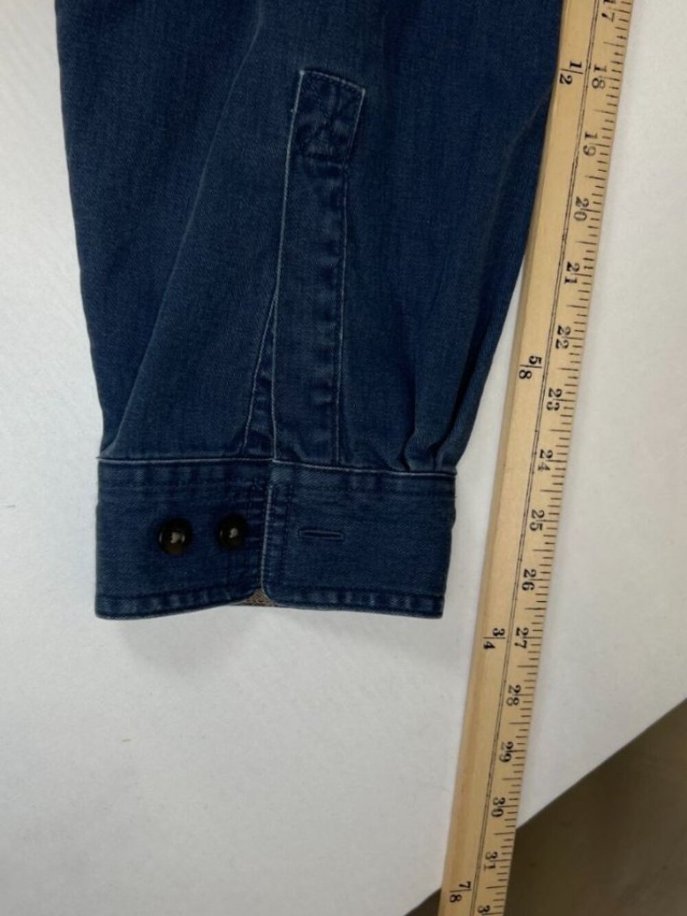 L.L. Bean Hurricane Shirt Jacket Mens XL Tall Blue Flannel Lined Cotton Twill - Picture 8 of 8